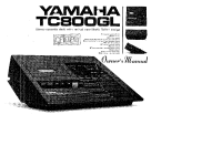 Yamaha TC-800-GL - Owners Manual 